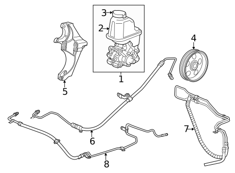 Pump & Hoses for 2014 Chevrolet Captiva Sport #0