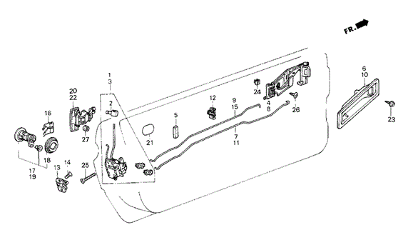 Door Lock for 1985 Honda Civic #0