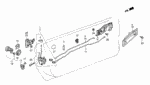 75556605010 - Body/Air Conditioning: BOLT, LOCK STRIKER for Honda Image