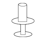 4G0867632 - Body: Upper Trim Clip for Audi: A3, A3 Quattro, A8 Quattro, Allroad Quattro, Q6 e-tron, R8, RS3, S3, S8, SQ6 e-tron, TT, TT Quattro, TT RS Quattro, TTS Quattro Image