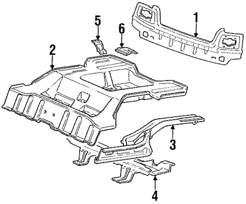 Rear Body for 1993 Hyundai Excel #0