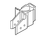 51115A372D4 - Body: Bumper Impact Bar Bracket for BMW Image