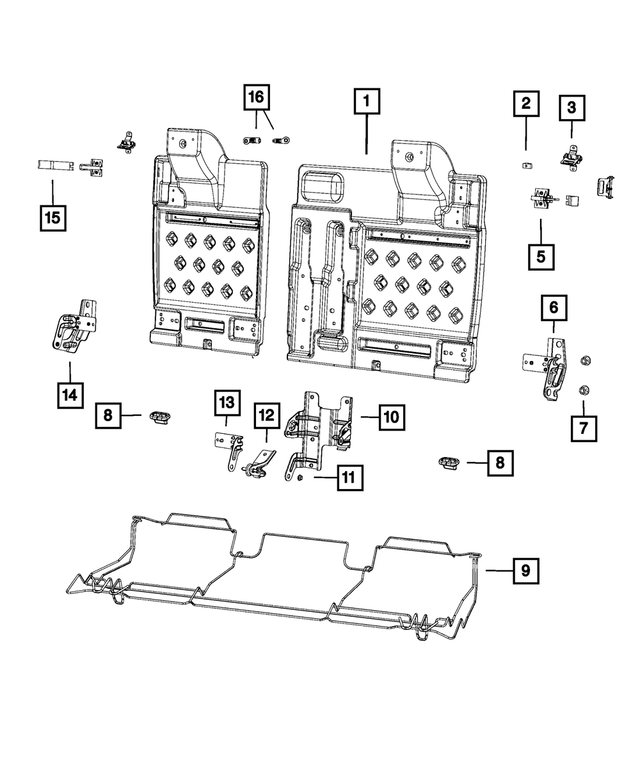 68110232AA - Interior Trim: Seat Latch for Mopar Image