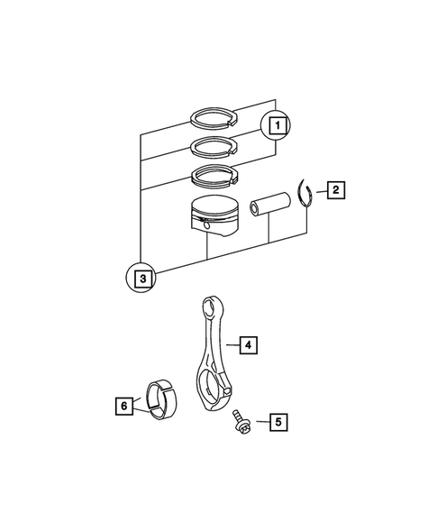 Crankshaft, Piston, Drive Plate, Flywheel, and Damper for 2009 Jeep Grand Cherokee #1