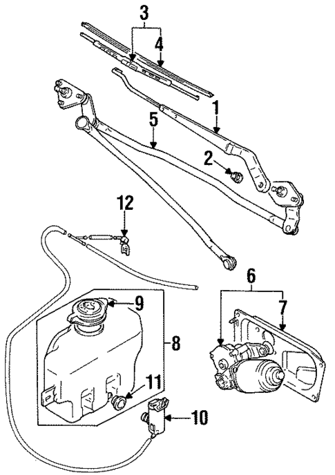 Wipers for 1996 Suzuki X-90 #0