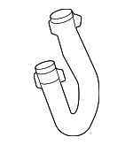 LC3Z18N345B - : Water Hose for Ford: F-350 Super Duty, F-450 Super Duty Image