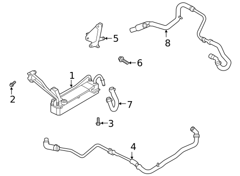 Trans Oil Cooler for 2022 Ford F-450 Super Duty #0