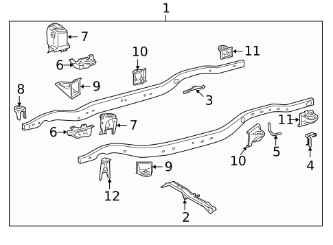Frame & Components for 2009 Toyota Land Cruiser #1