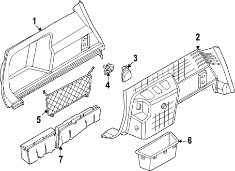 Interior Trim - Rear Body for 2025 BMW X2 #2