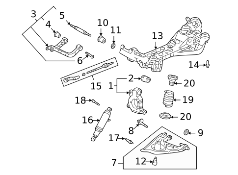 Suspension, Springs & Related Components for 2005 Chevrolet Uplander #0