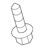 MS450156 - Body: Upper Trim Screw for Mitsubishi Image