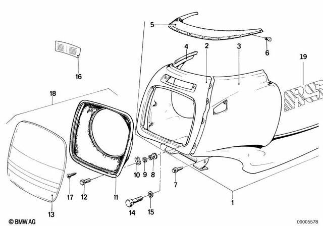 46630025397 - Frame and Mounting Parts: Center Part Prime Coated -  for BMW-Motorrad Image