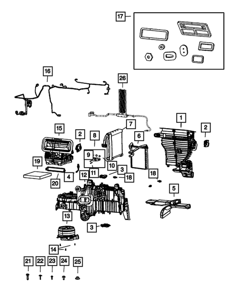 Air Conditioner and Heater Units for 2023 Ram 1500 #0