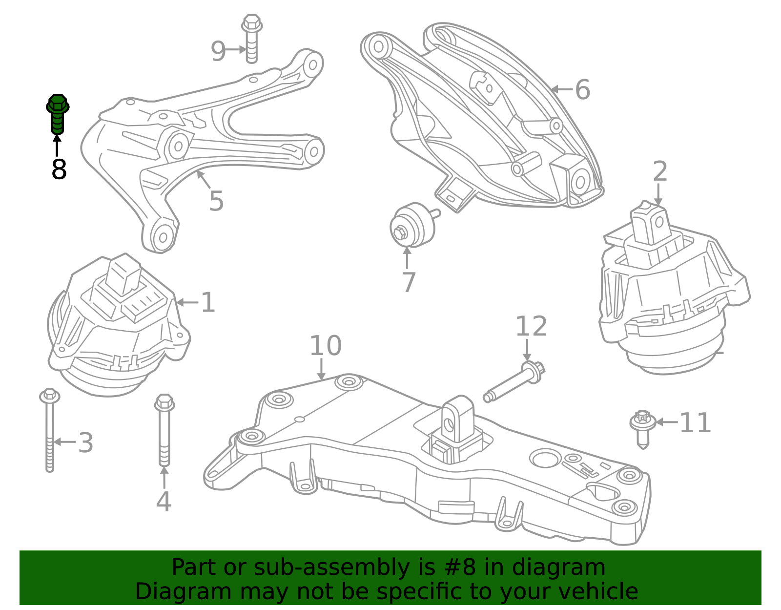 2019-2026 BMW Mount Bracket Mount Bolt 07-14-8-869-310 | OEM Parts Online