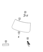 68631323AD - Glass: Windshield for Mopar Image