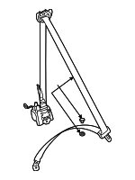 11B857706JRAA - : Lap &amp; Shoulder Belt for Volkswagen: ID.4 Image