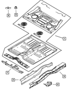 5054659AA - Body Sheet Metal Except Doors: Suspension Bracket, Left for Mopar Image