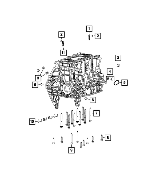 Cylinder Block for 2022 Jeep Renegade #0