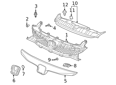 Bumper & Components - Rear for 2010 Honda Civic #2