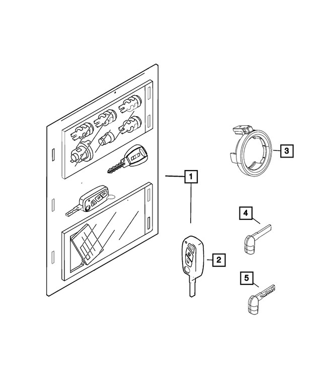 68546685PA - Electrical: Lock Kit for Mopar Image image