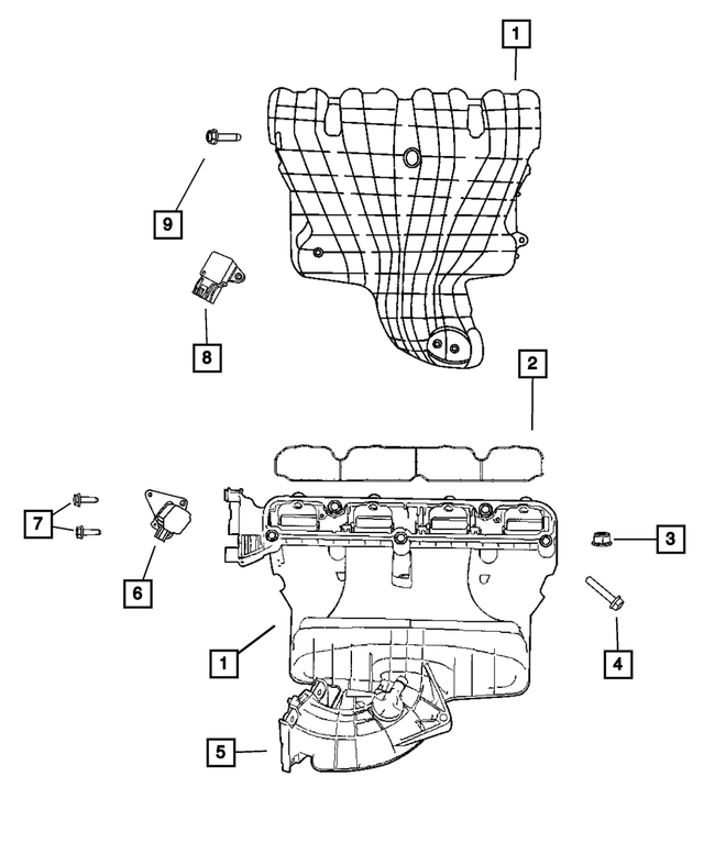 « 4884871AB – Engine 2.0L Four Cylinder : Support De Corps De Papillon Support pour Mopar Image »