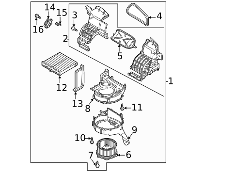 Blower Motor & Fan for 2023 Mazda CX-30 #0