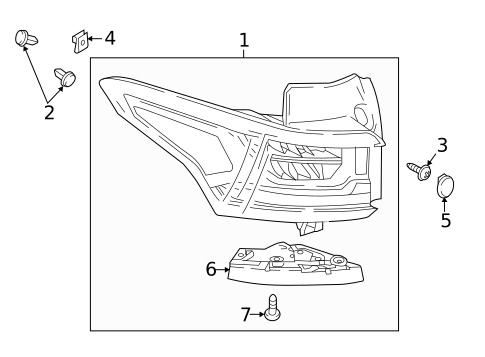 Tail Lamps for 2024 Chevrolet Traverse Limited #0