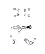 68011560AA - Body Sheet Metal Except Doors: Deck Lid Lock Cylinder Lever for Mopar Image