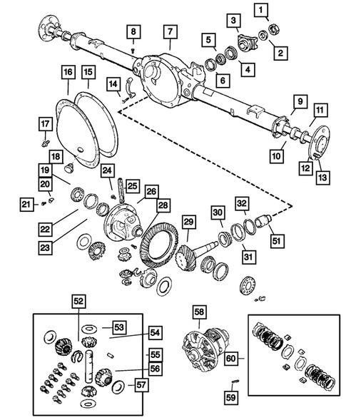 Differential and Housing for 2005 Jeep Liberty #0