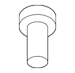 99991924601 - Body: Reflector Bolt for Porsche: 718 Boxster, 718 Cayman, 718 Spyder, 911, Boxster, Cayman, Panamera Image