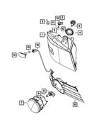 4806224AE - : Side Repeater Lamp, Export for Mopar Image