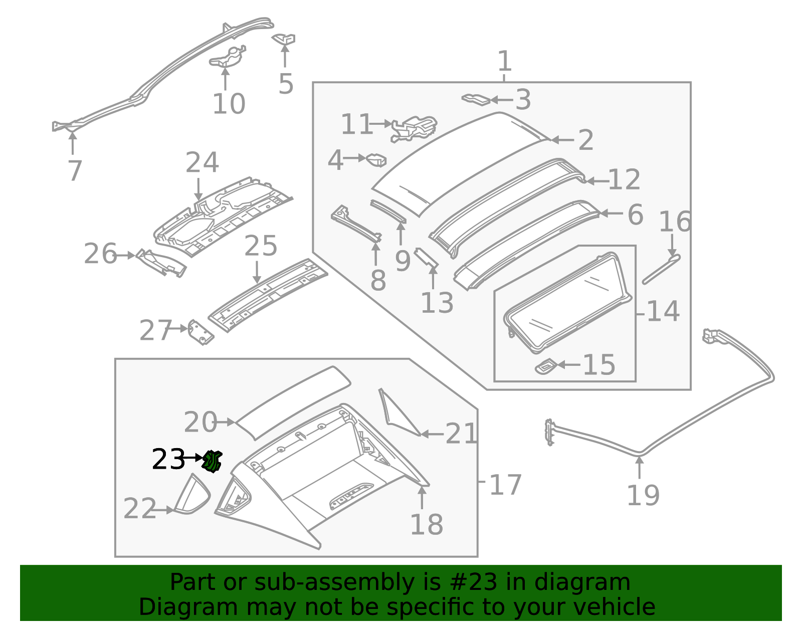 N248-R1-414C - Outer Panel Retainer - 2017-2025 Mazda MX-5 Miata