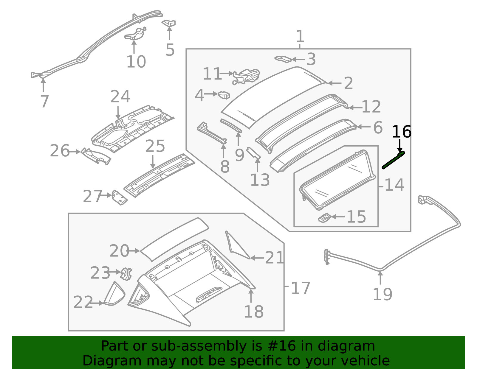 N248-69-922 - Back Glass Drain Hose 2017-2025 Mazda MX-5 Miata