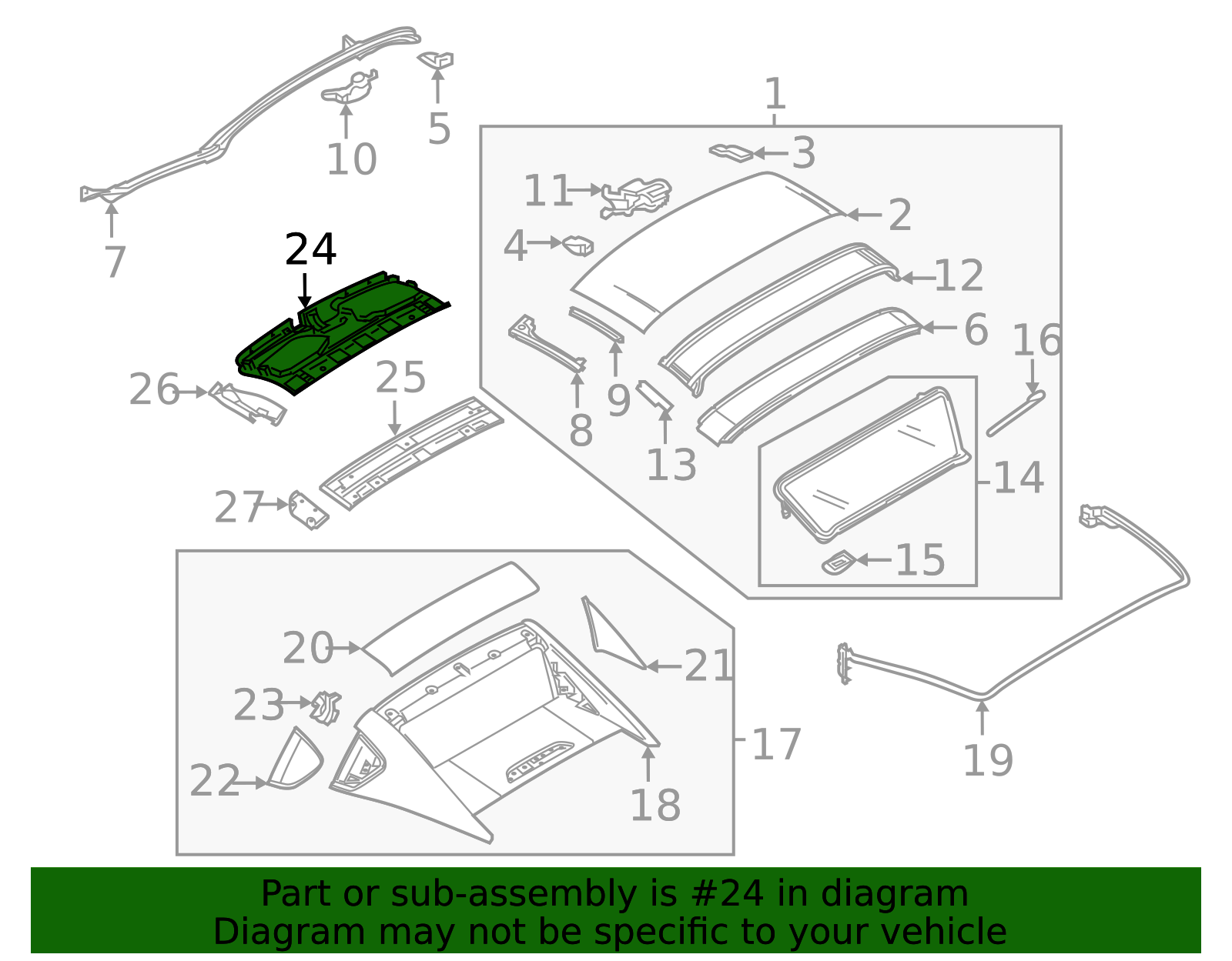 N248-R1-670A - Roof Molding 2017-2025 Mazda MX-5 Miata | Mazda-Parts