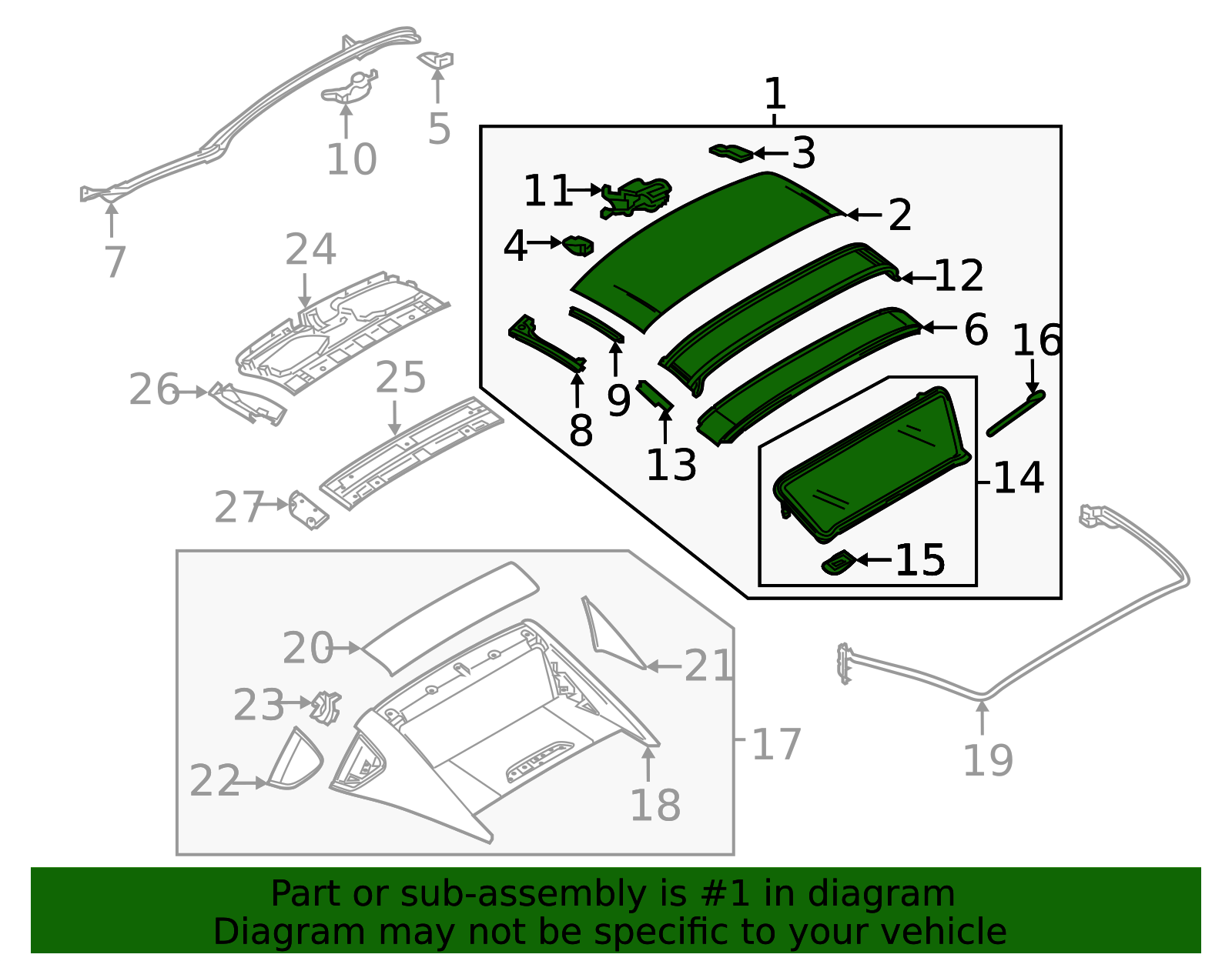 2019-2021 Mazda MX-5 Miata Top Assembly N292-R1-610-2P | OEM Parts