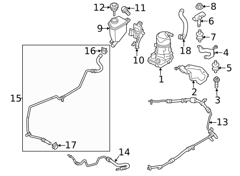 Pump & Hoses for 2016 Porsche Panamera #0