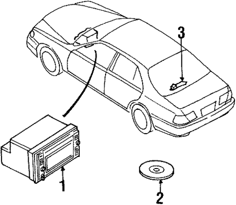 Navigation System Components for 2001 INFINITI Q45 #0