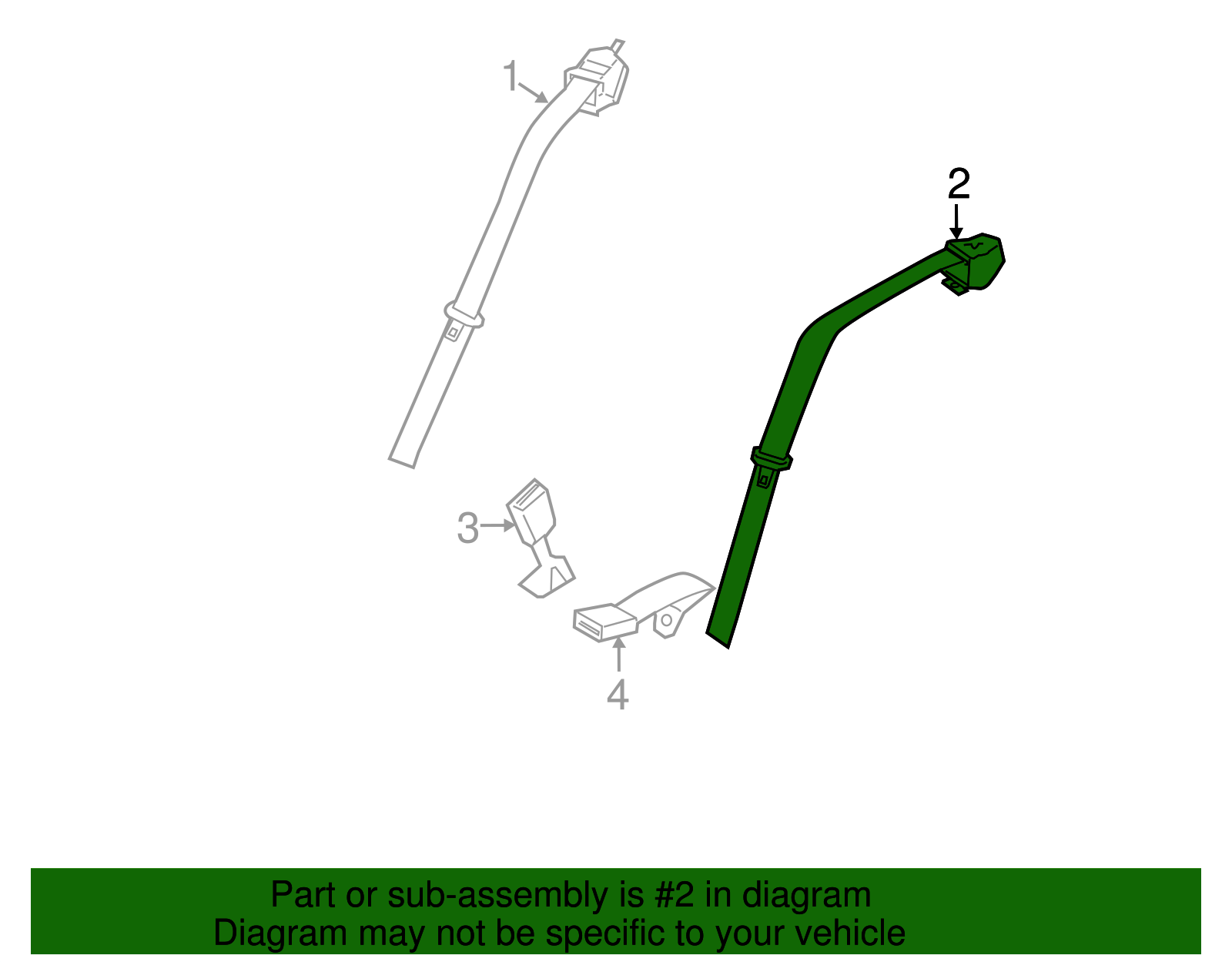 Seat Belt Lap And Shoulder Belt - BMW (72117269504)