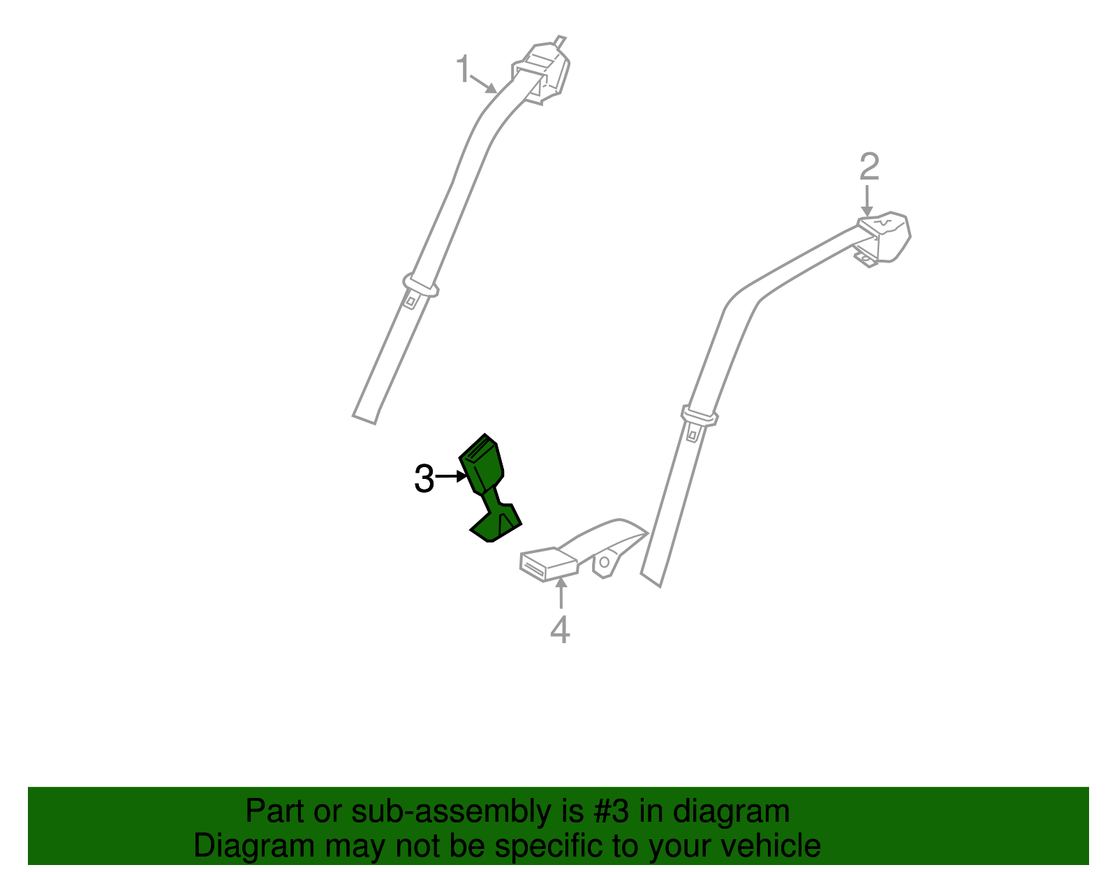 Outer Buckle - BMW (72117220857)