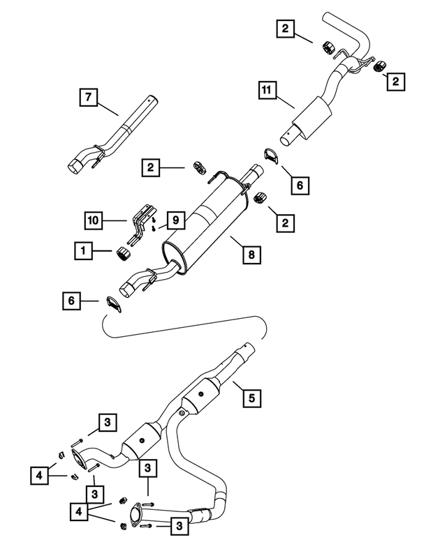 52122651AF - Exhaust: Exhaust Support Isolator for Mopar Image