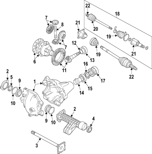 Differential for 2008 Suzuki Grand Vitara | World OEM Parts Subaru