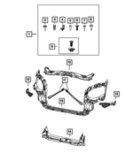 6505863AA - Cooling: Clip for Mopar Image image