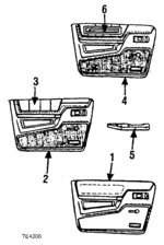 J280CA3 - Body: Door Trim Panel for Chrysler: Town &amp; Country | Dodge: Caravan, Grand Caravan, Mini Ram Image