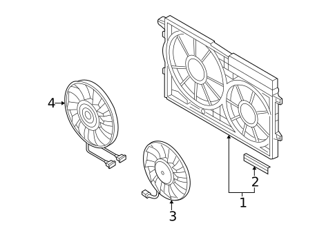 Cooling Fan for 2006 Volkswagen GTI #0