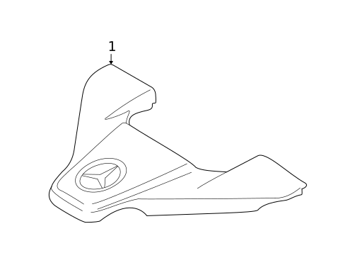Engine Appearance Cover for 2009 Mercedes-Benz ML63 AMG #0