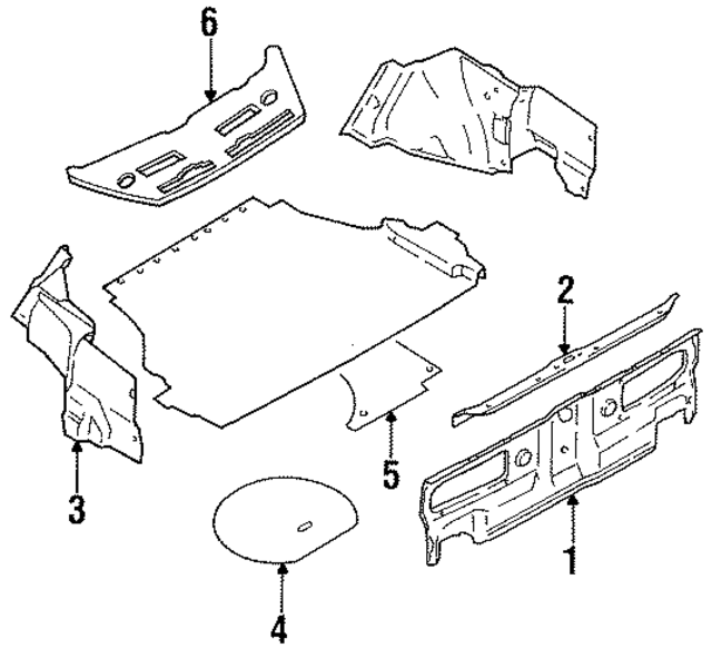 8492016E10 - : Rear Trim Panel for Nissan Image