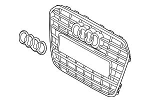 4G0853651AT94 - Body: Center Grille for Audi Image