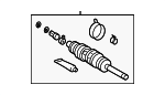 4346009101 - Front Drive Axle: Outer Cv Joint for Toyota: Tacoma Image
