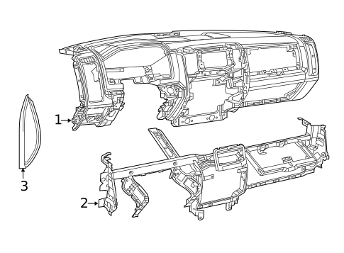Instrument Panel for 2021 Ram 2500 #0