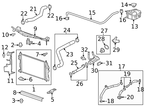 Radiator & Components for 2019 Chevrolet Silverado 1500 #31